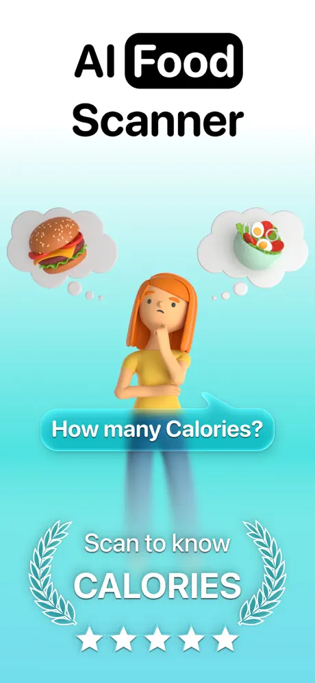 Calzeno AI calorie counter — food scanning interface