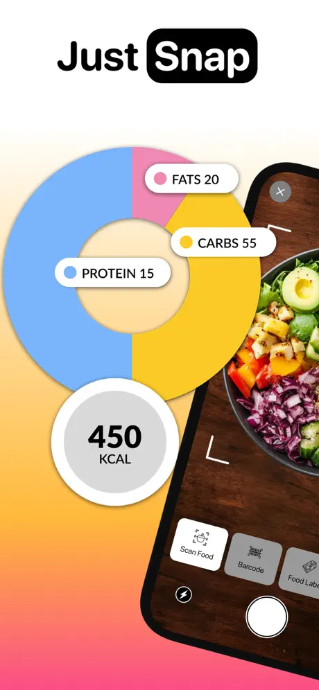 Calzeno calorie counter — snap a photo for instant macro breakdown