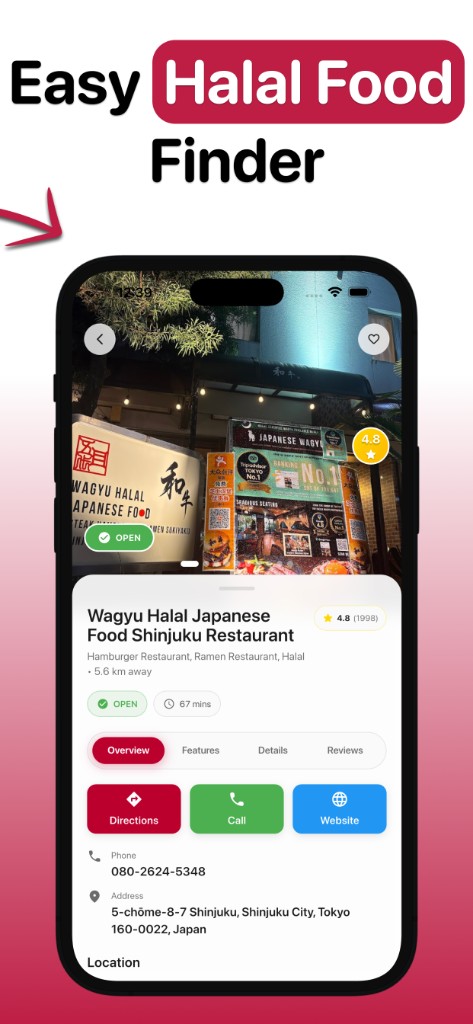 Easy Halal Food Finder — restaurant details for Wagyu Halal Japanese Food in Shinjuku, Tokyo